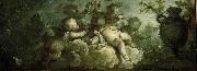 Dirk van der Aa Playing Putti on Clouds USA oil painting artist